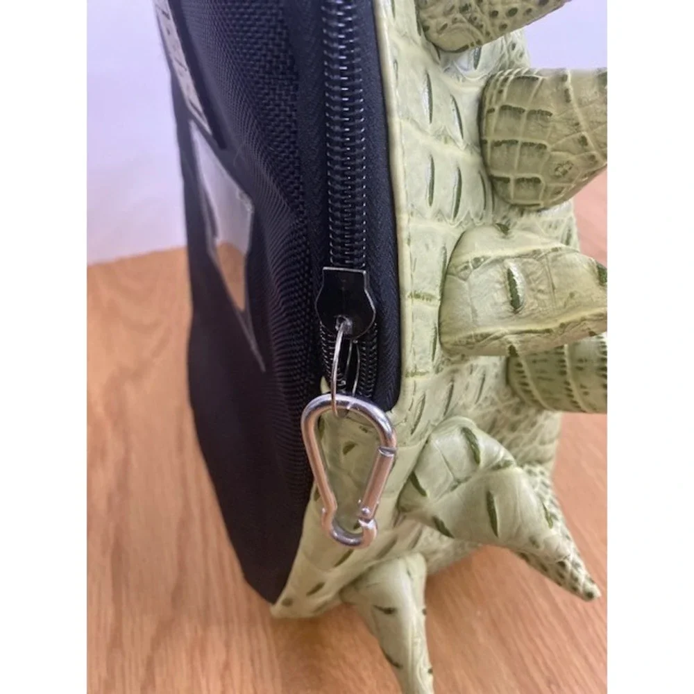 Madpax Spiketus Rex Lunch Bag Kids Lime Green Good Spiked Crocodile Embossed